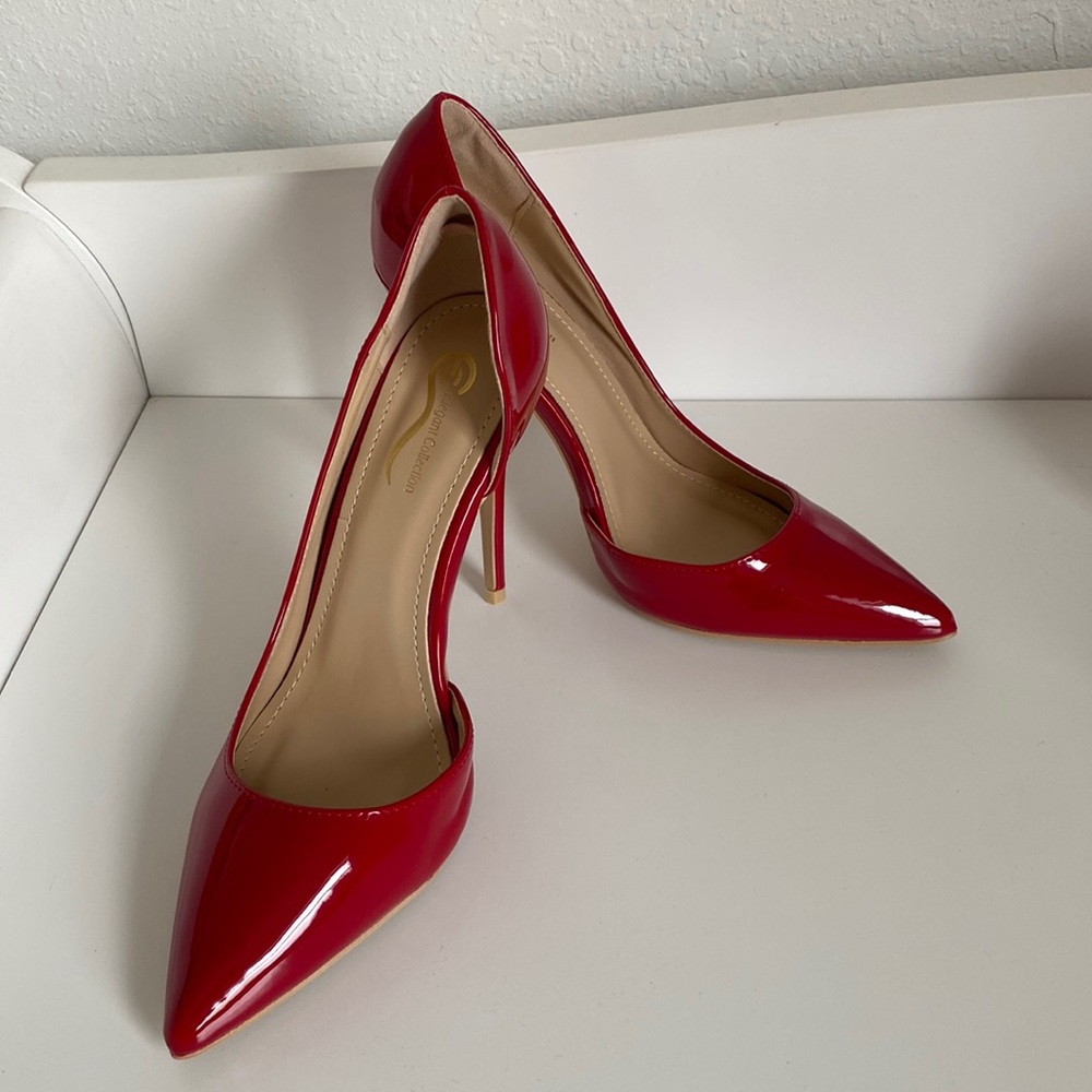 Red Pumps Size 7.5